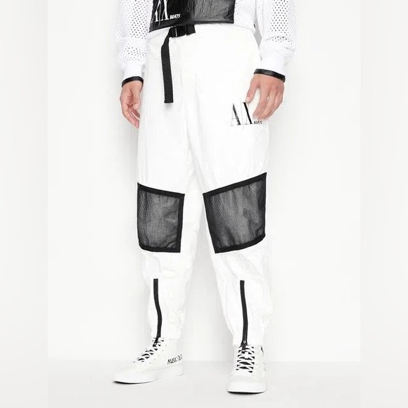 Armani Exchange BEATS white Jogger pants - Picture 1 of 5
